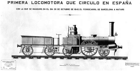 La primera locomotora de vapor fabricada en España entró en servicio en este día del año y