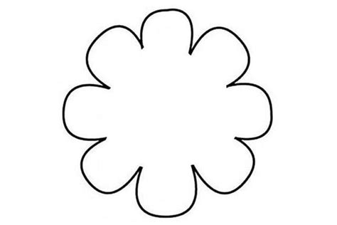 It is crocheted in the round starting in the center and working outward from there. Traceable Flower Templates - ClipArt Best