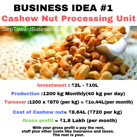 Cashew nuts are used mostly in indian desserts and traditional preparations to enhance their taste. Cashew nut Processing Business(100% profitable) | Cashew ...