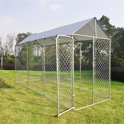 Outdoor Galvanized Steel Fencing Pet Enclosure And Dog Run Kennel With