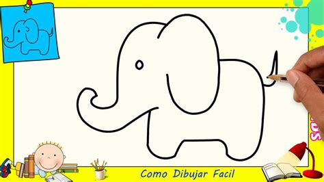 Como Dibujar Un Elefante Facil Paso A Paso Kawaii Aprender A Dibujar