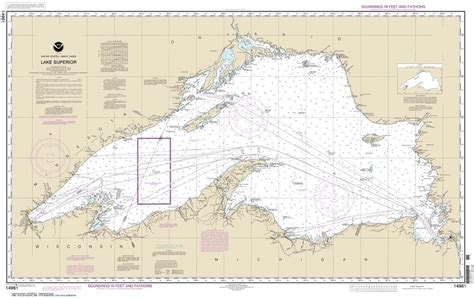 Themapstore Noaa Charts Great Lakes 14961 Lake Superior Wisconsin