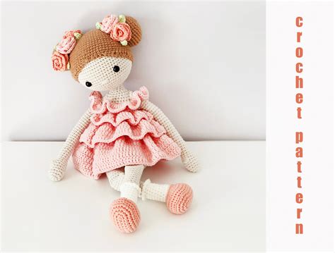 crochet doll pattern crochet pattern amigurumi doll pdf girl etsy