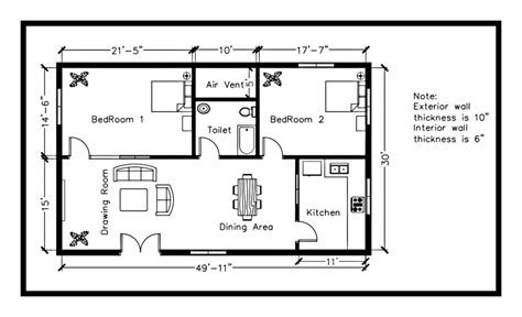 Two bedroom apartment floor plan larksfield place. Residential house plan 1500 square feet - Cadbull