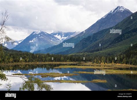 Chugach Mountains Turnagain Arm Ak Usa Stock Photo Alamy