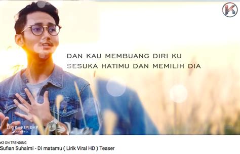 Di matamu sufian suhaimi ajl33. Lagu 'Di Matamu' Trending di YouTube, Peminat Hayati Isi ...