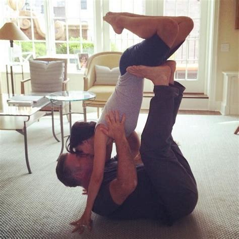 Hilaria Baldwin On Twitter Couples Yoga Poses Couples Yoga Yoga Workout Routine
