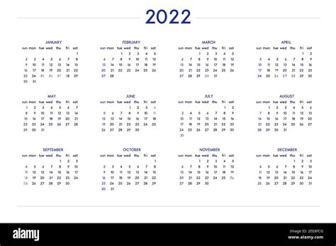 2022 Calendar Set In Classic Strict Style Wall Table Calendar Schedule