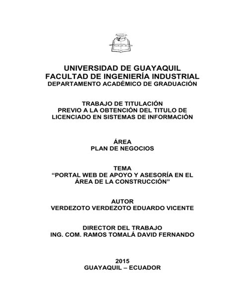 Universidad De Guayaquil Facultad De IngenierÍa Industrial