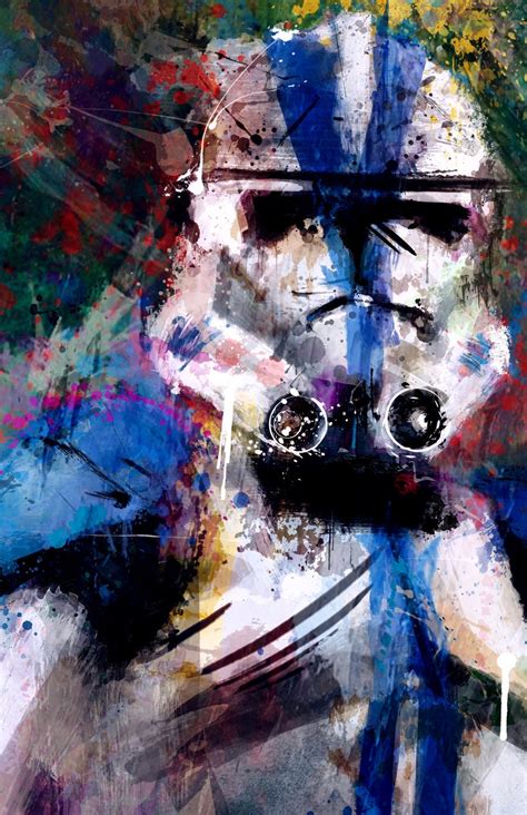 501st Clone Trooper Abstract Art Print Archival Quality
