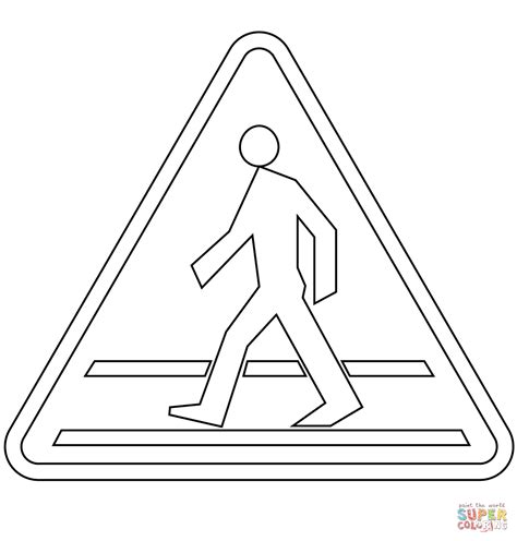 Pedestrian Safety For Kids Coloring Pages