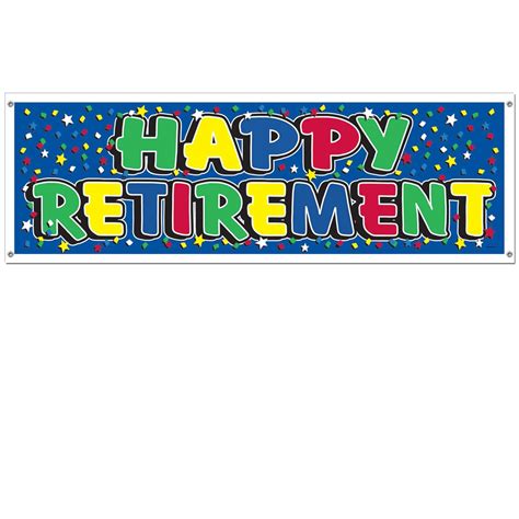 5 Happy Retirement Banner Gags Unlimited Inc