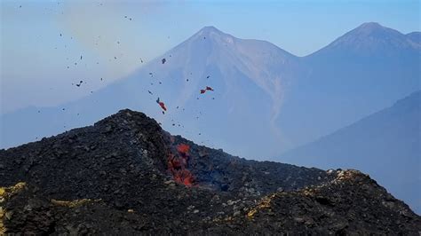 Guatemala Pacaya Volcano Eruption Erupcja Wulkanu Pacaya W Gwatemali