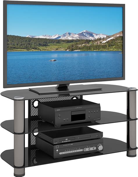 Sonax Tv Stand For Tvs Up To 50 Gunmetal Ny 9424 Best Buy