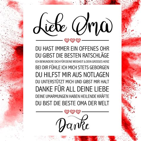 Große liebe sprüche liebe spruch traurige sprüche zum weinen bewegende sprüche lebensweisheiten zitate traurige zitate sprüche zitate free printable zum muttertag. Liebe Oma Kunstdruck | Sprüche für oma, Beste oma spruch ...