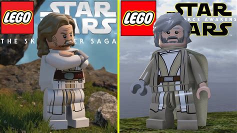Lego Star Wars The Skywalker Saga Vs The Force Awakens Early Graphics