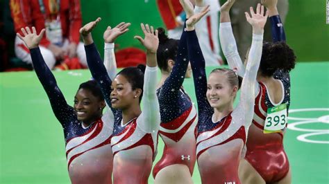 Gymnastics Team Usa And Simone Biles Take Team Gold Cnn