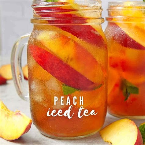 Easy Homemade Peach Iced Tea The Happier Homemaker