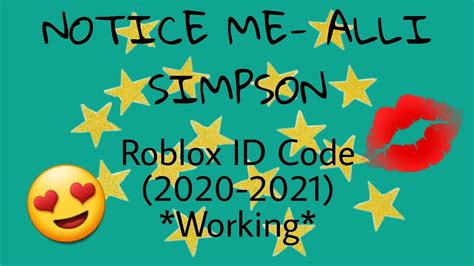 Latino roblox song codes/ids *working 2020* heres 100 spanish roblox music codes/ids working 2020 new song codes. Notice me- Alli Simpson Roblox Radio ID code (2020-2021 ...