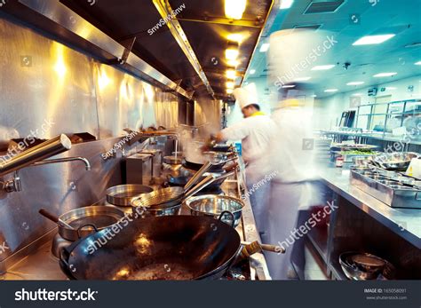 Motion Chefs Restaurant Kitchen Stock Photo 165058091 Shutterstock