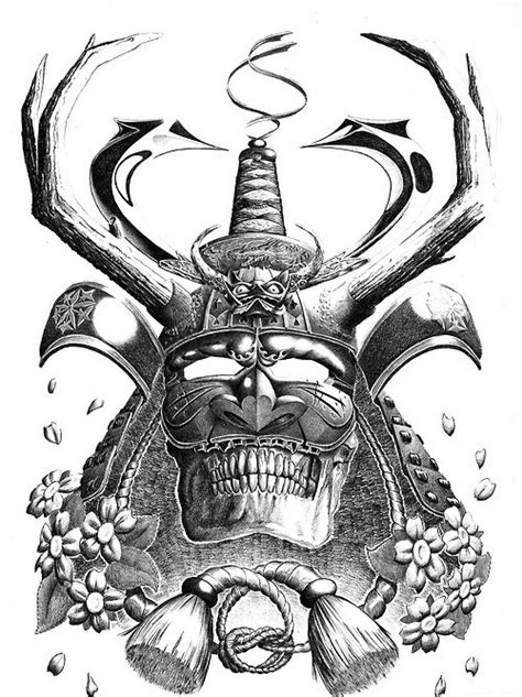 Chinese Demon Samurai With The Evil Grin Tattoo Design Tattooimagesbiz