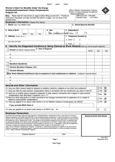 Top 10 Owcp Forms And Templates Free To Download In Pdf Format Free