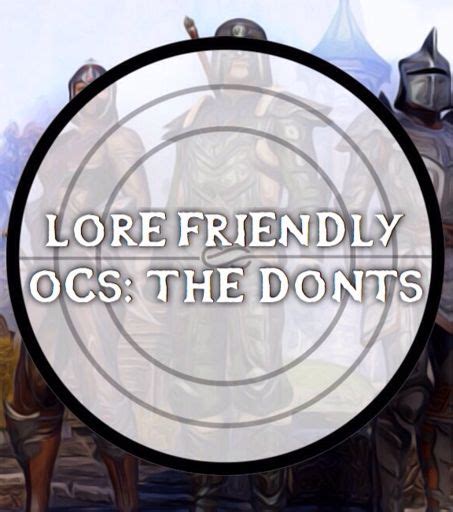 How To Create A Lore Friendly Oc Part 1 The Character Blacklist