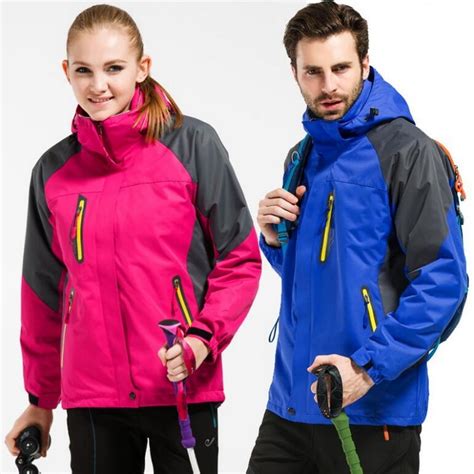 Waterproof Warm Outdoor Emergency Clothing 3 In 1 Jacket Ski Suit