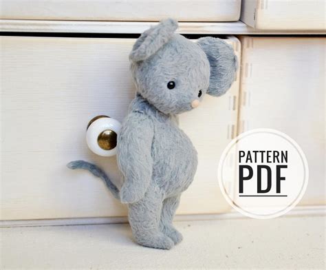 Mouse Stuffed Animal Pattern Mouse Toy Sewing Pattern Etsy Teddy