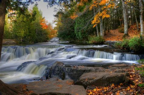 Upper Bond Falls Paulding Michigan Outdoor Waterfall Photography