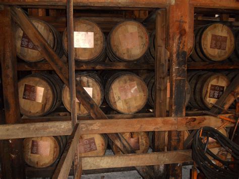 A Barrel House Where Barrels Are Stored And Rotated For The Perfect