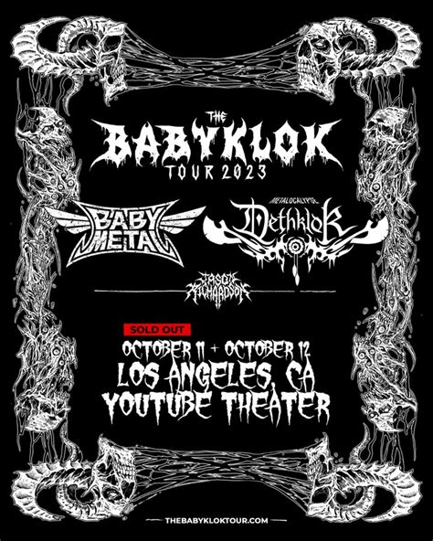 Babymetal「the Babyklok Tour 2023」 La公演の追加開催決定 Babymetal Times