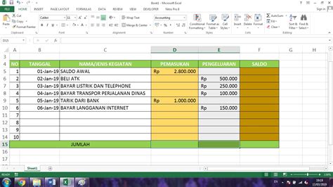 Cara Membuat Format Laporan Keuangan Excel Wargacoid