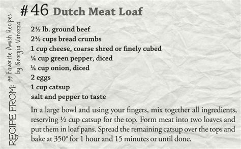 Delicious Dutch Meat Loaf Recipe