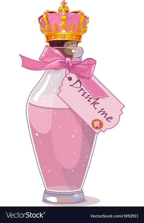 Drink me bottle wonderland design. Drink me bottle vector image on (с изображениями) | Страна ...