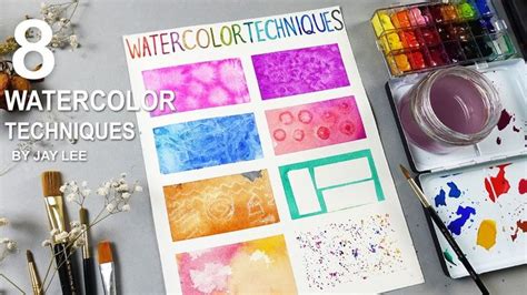8 Basic Watercolor Techniques For Beginners Watercolor Techniques