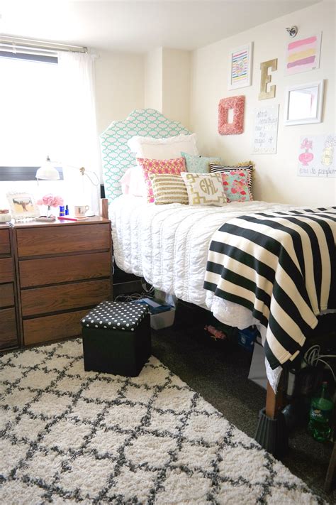 A Dozen Tips For A Super Organized Dorm Room Dorm Room Bedding Dorm Room Decor Bedroom Decor