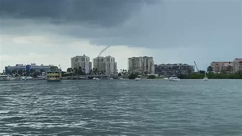 Clearwater Beach Waterspout Caught On Camera Wtsp Com