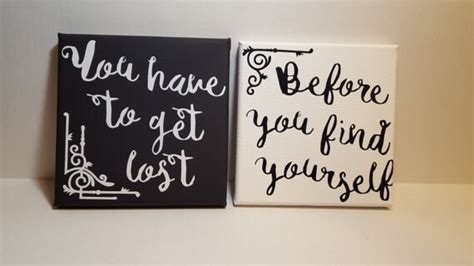 You Have To Get Lost Before You Find Yourself Canvas Set 6x6