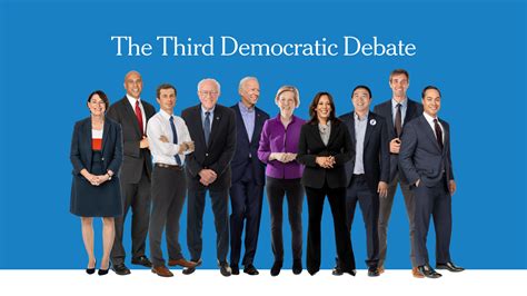 Third Democratic Debate The Top 10 On One Stage The New York Times
