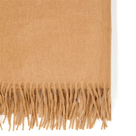 Scottish 100 Cashmere Shawl In Camel Tan Brand New For Sale At