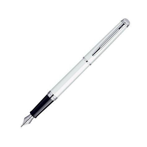 Hemisphere White Chrome Trim In Fountainmroller Ballballpoint Pen