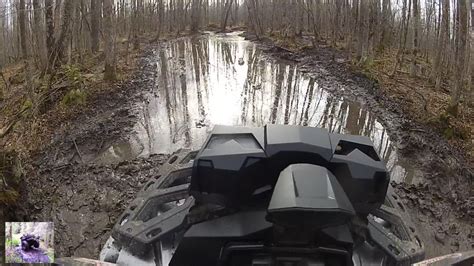 Atv Mudding Trench Run Awesome Trail Youtube
