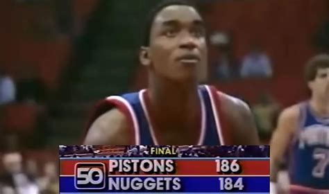 Detroit Pistons Won The Highest Scoring Nba Game Ever In 1983