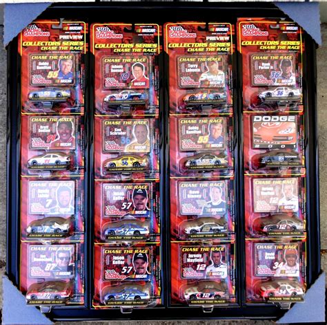 Chase The Race Set 3 Collectors Series Wplastic Black Border Display Frame 16 Various