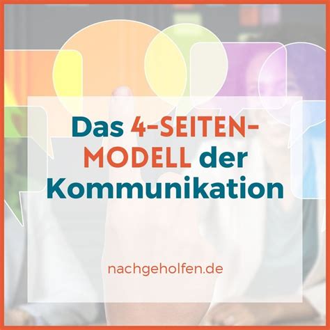 (zitate aus schulz von thun 1981). Alles zum Vier-Seiten-Modell von Schulz von Thun ...