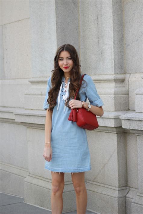 3 ways to style a chambray dress lace and lashes
