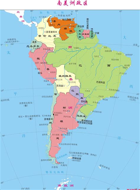 Discover (and save!) your own pins on pinterest. 南美洲地图_南美洲地图全图_南美洲地形图