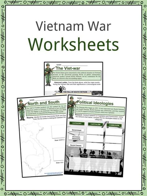 Vietnam War Facts Worksheets History Start End And Involvement Kids