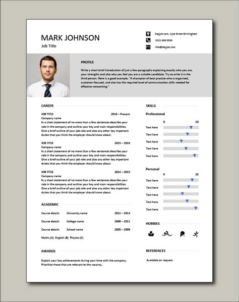 To make your cv look good: CV template that will make you stand out